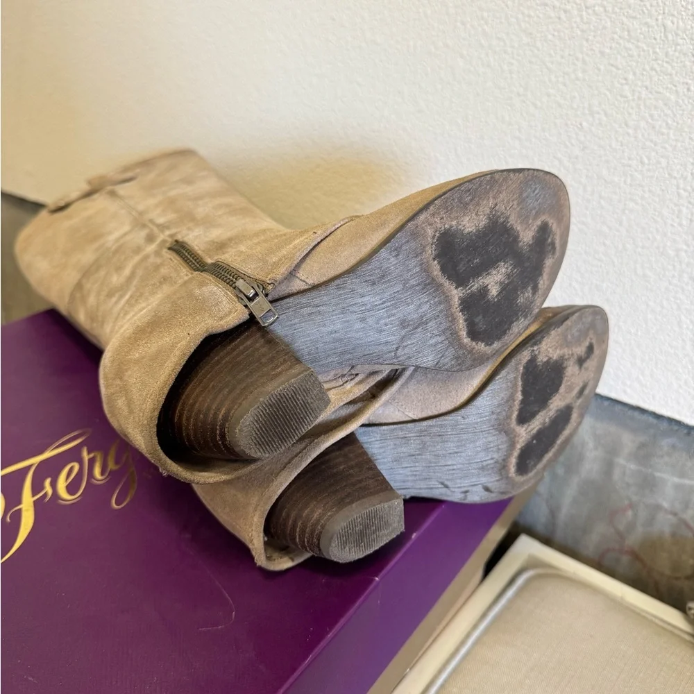 Fergie Over the Knee Boots in Taupe - Picture 4 of 6